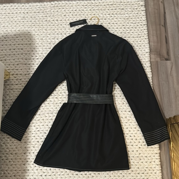 MANIÉRE DE VOIR BLACK LONG SLEEVE MINI DRESS SIZE 0 **TAGS STILL ATTACHED** - Picture 3 of 4